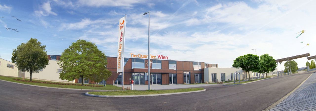 Außenansicht des TierQuarTier Wien