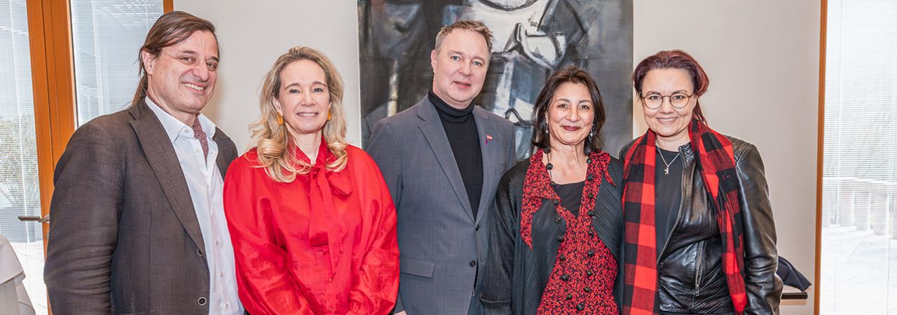 v.l.n.r: Alexander Dumreicher-Ivanceanu, Sarah Wedl-Wilson, Andreas Babler, Veronica Kaup-Hasler, Michelle Müntefering