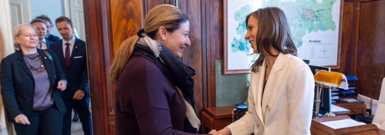 Stadträtin Barbara Novak trifft stellvertretende Bürgermeisterin von Krakau, Maria Klaman